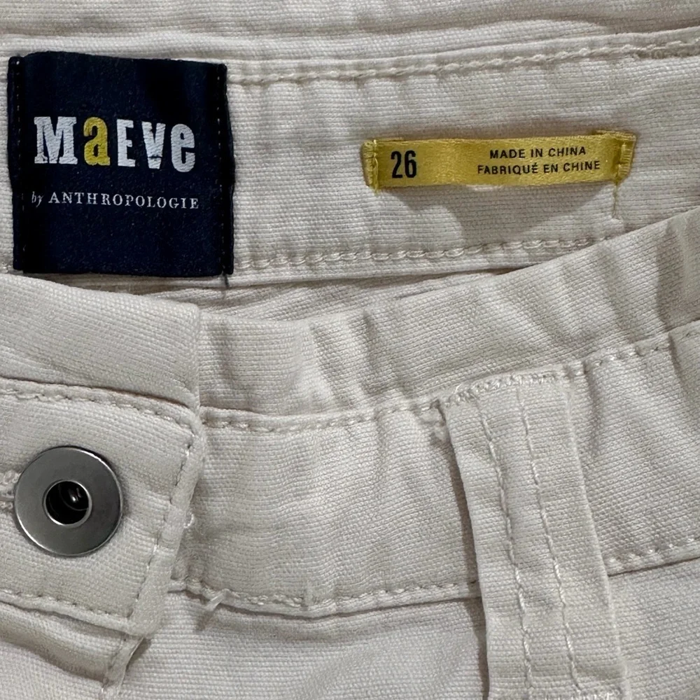 Maeve by Anthropologie Women’s Cargo Pants in Light Cream